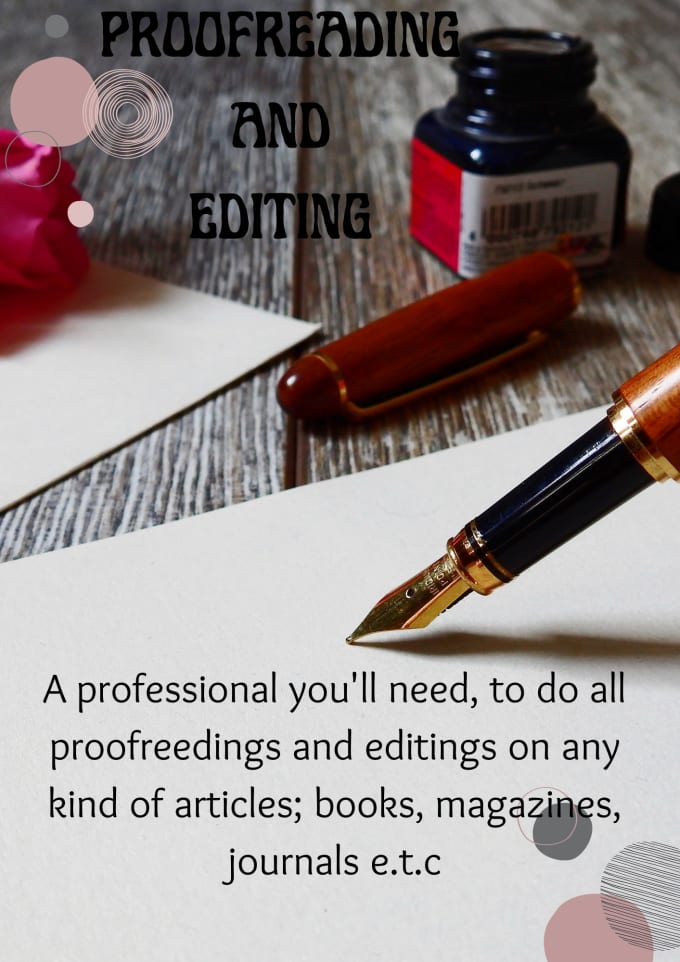 Gig Preview - Be your professional proofreader and editor