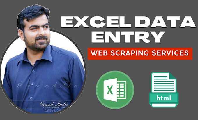 Gig Preview - Do excel data entry for web scraping, data mining