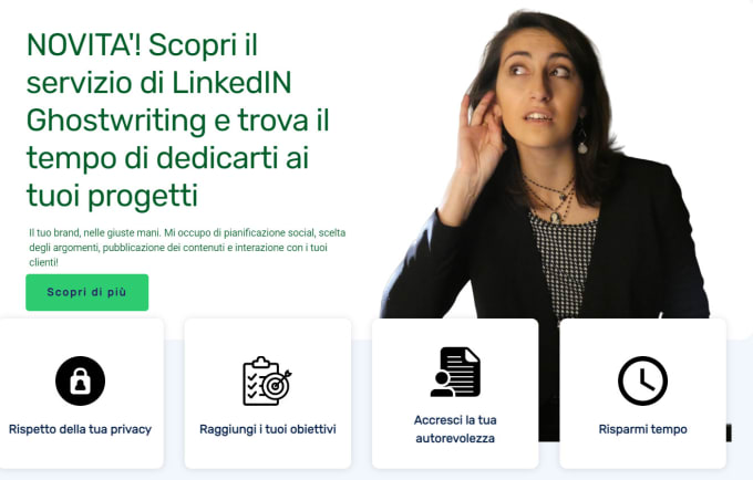 Gig Preview - Optimize your linkedin profile for b2b lead generation and marketing in italian