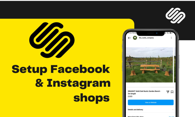 Gig Preview - Setup facebook shopping, instagram shop and integrate with squarespace