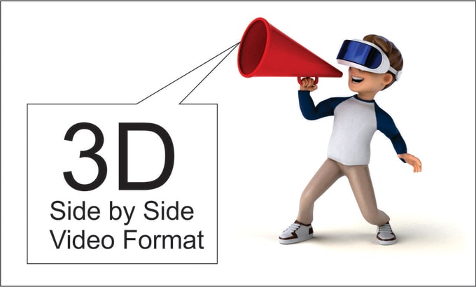 Gig Preview - Convert your 2d video to 3d side by side video format