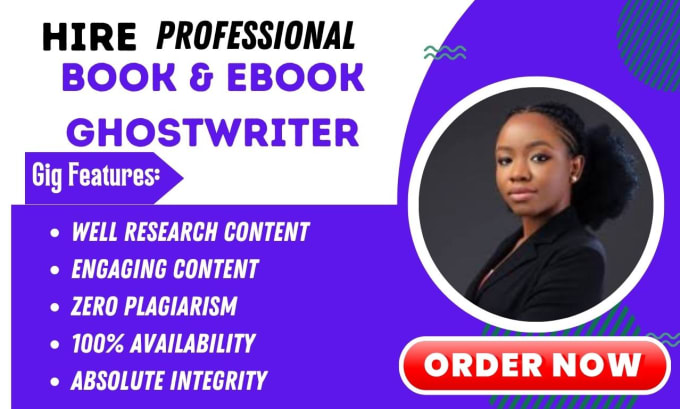 Gig Preview - Be your ebook ghostwriter, copy editing, ebook editing and ebook ghostwriting