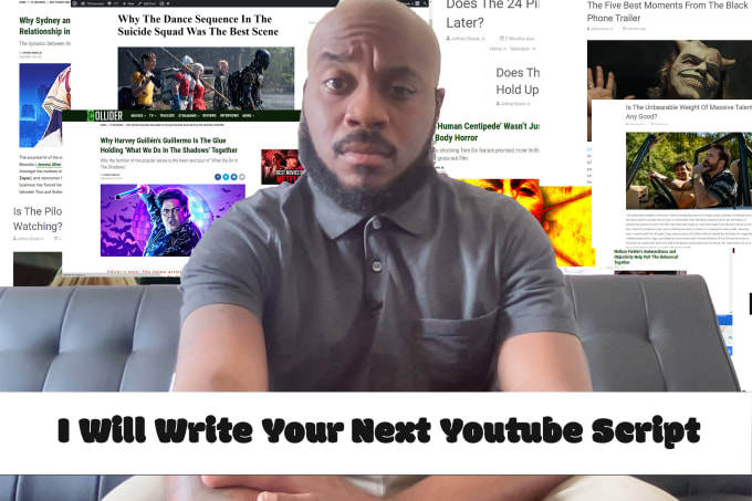 Gig Preview - Write a movie or television script for your youtube channel