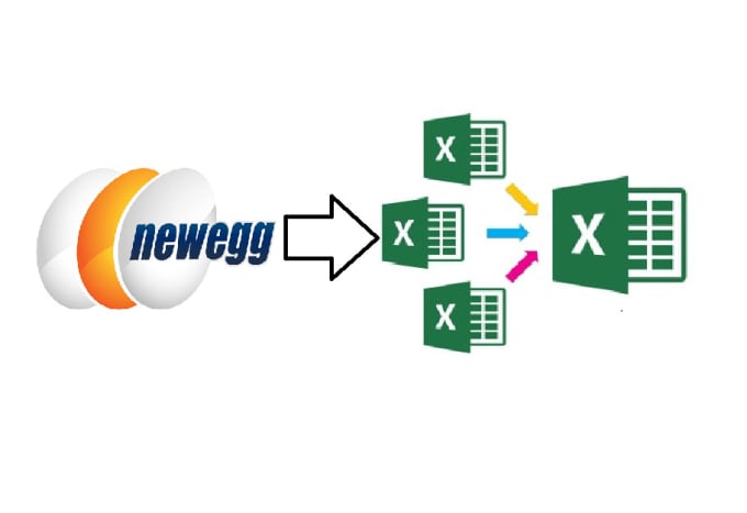 Gig Preview - Organize your newegg product data with excel merging