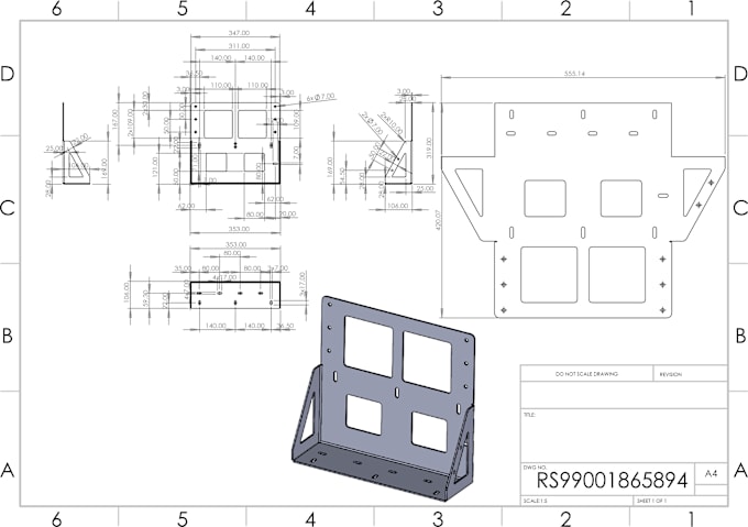 Gig Preview - Design sheet metal parts and production drawings