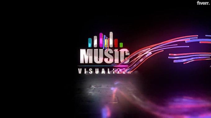 Gig Preview - Create 3d neon ribbons animation intro for your logo