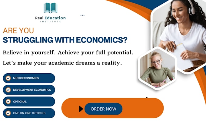 Gig Preview - Be your economics tutor in a unique way