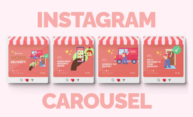 Gig Preview - Design amazing facebook and instagram carousels posts within 8 hours