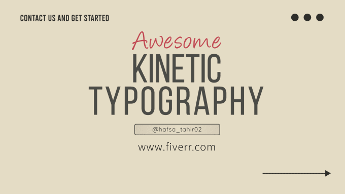 Gig Preview - Provide custom kinetic typography and typography animations