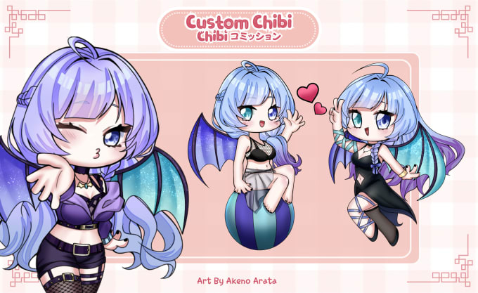 Gig Preview - Draw chibi anime art and character design for your persona, profile and stream