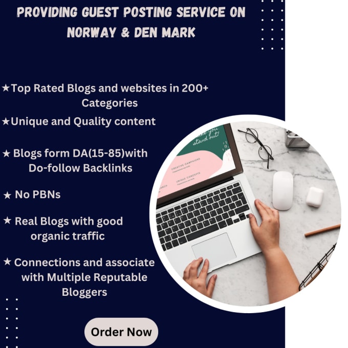 Gig Preview - Provide guest posts service norway and denmark