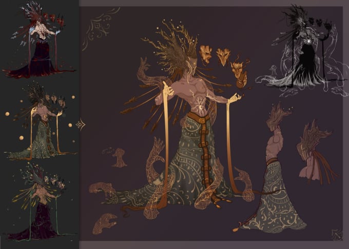 Gig Preview - Design original concept art character, animal or creature or sprite design