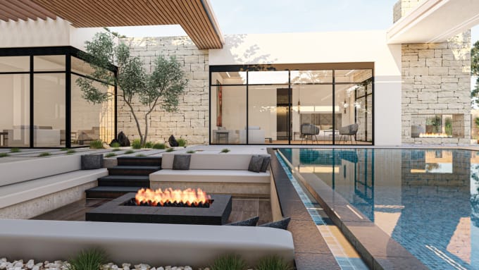 Gig Preview - Design front garden, backyard,fireplaces and pools