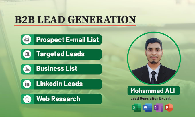 Bestseller - provide b2b lead generation for your business