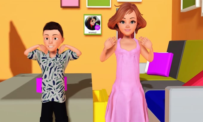 Gig Preview - Create 3d cartoon music video animation and kids learning videos