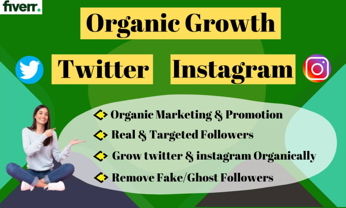 Gig Preview - Do twitter and instagram marketing or promotion for organic growth