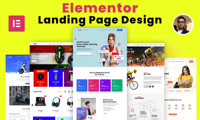 Gig Preview - Design elementor landing page and wordpress website design using elementor pro