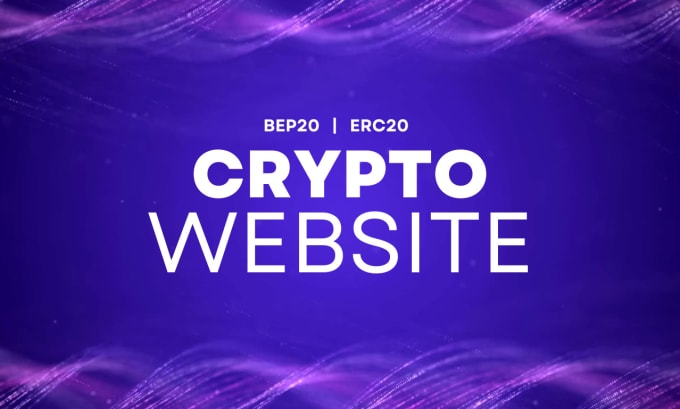 Gig Preview - Make a bep20 or erc20 token website, crypto website