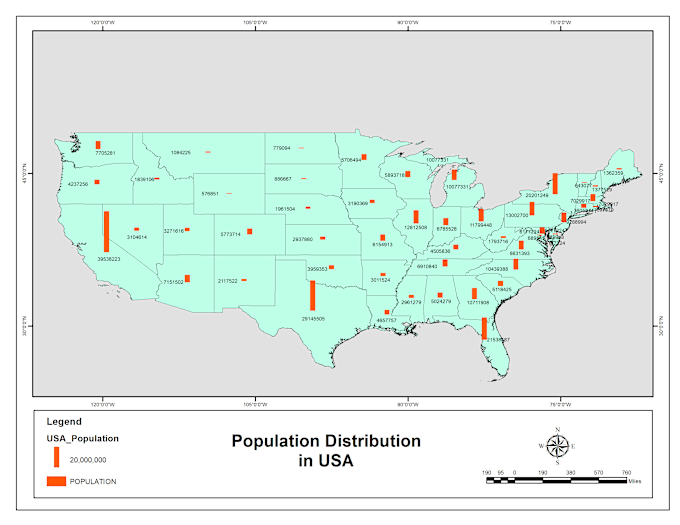 Gig Preview - Make custom USA map with zip code, county