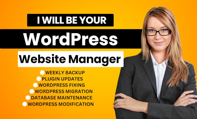 Gig Preview - Do wordpress website maintenance and wordpress support or help