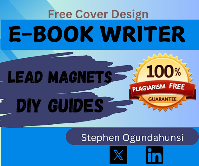 Gig Preview - Write and design your ebooks and lead magnets