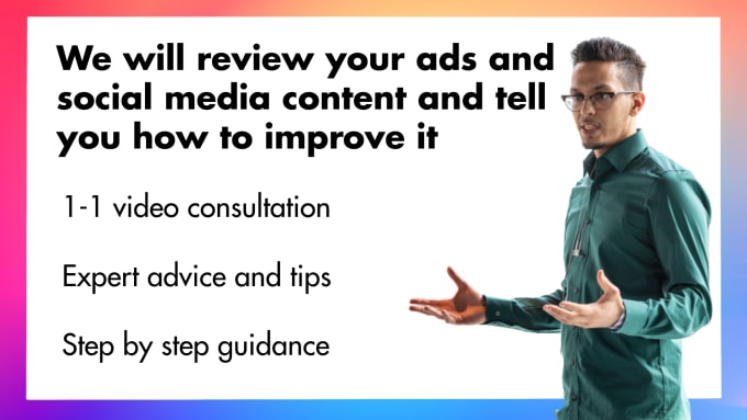 Gig Preview - Our agency will review your video advert and social media content