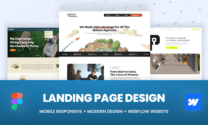 Gig Preview - Design and develop beautiful landing page using webflow