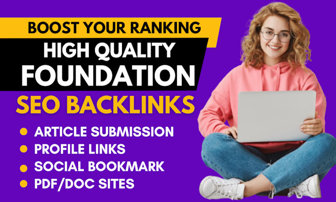 Gig Preview - Mixed manually high da 50 diversified foundation SEO dofollow nofollow backlinks