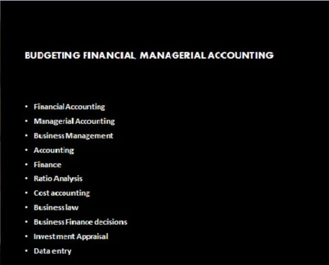 Gig Preview - Tutor assist teach you accounting audit finance cost