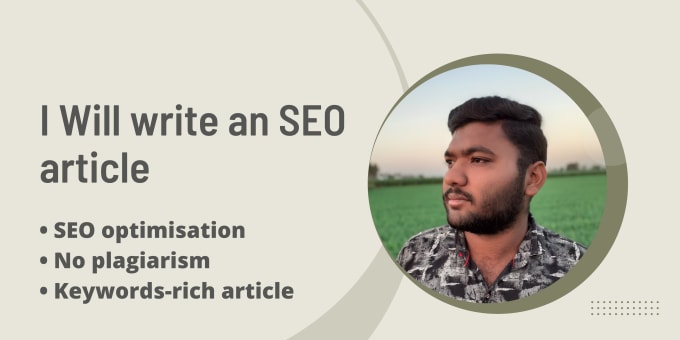 Gig Preview - Write an SEO article