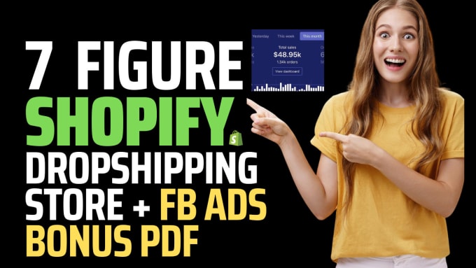 Gig Preview - Create shopify dropshipping store shopify website or dropshipping store