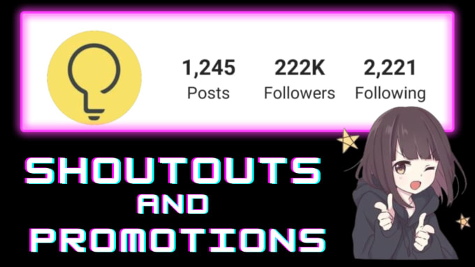 Gig Preview - Do shoutout promotion on my 222k art and anime instagram page