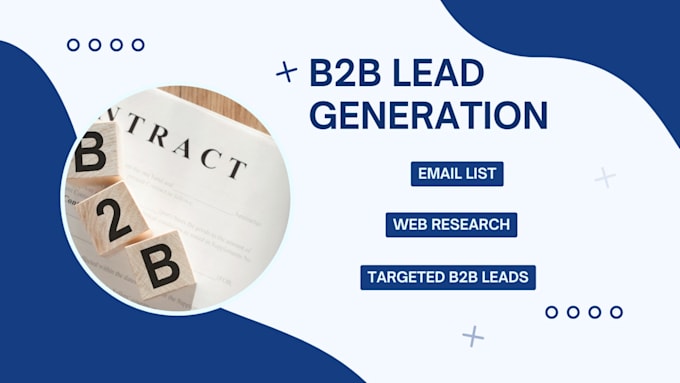 Bestseller - provide b2b lead generation for any industries