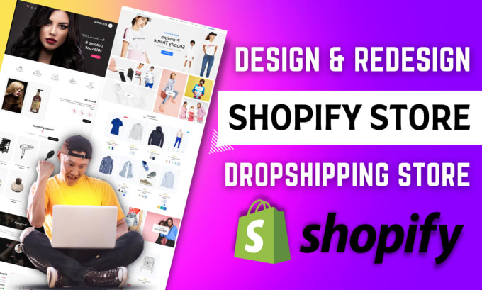 Gig Preview - Design and redesign the responsive shopify store website