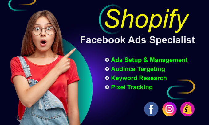 Gig Preview - Create and setup facebook ads for shopify and ecommerce website