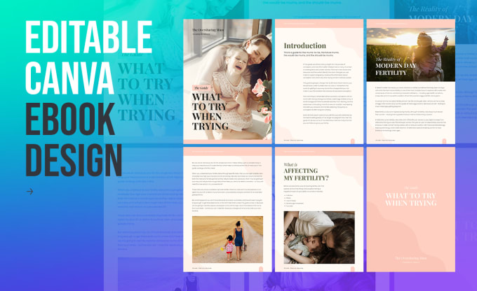 Gig Preview - Design ebook, pdf, workbook and annual report in canva