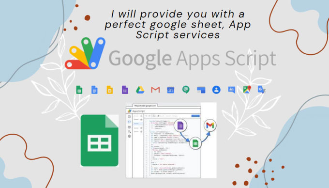 Gig Preview - Automate your data with google sheet, apps script