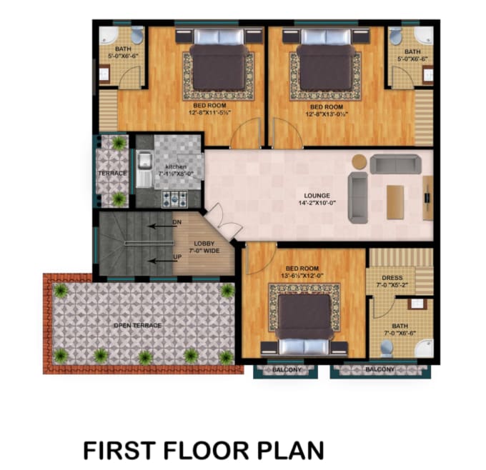 Gig Preview - Redraw floor plan, house plan in photoshop, autocad for presentation