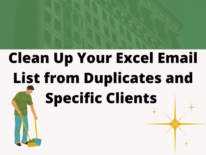 Gig Preview - Analyze your excel email list for duplicates and certain client domains