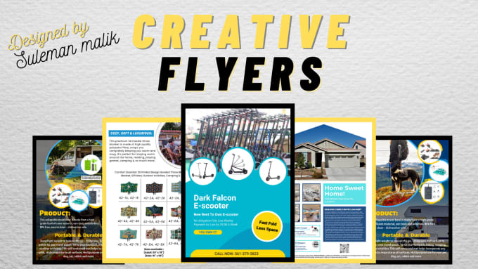 Gig Preview - Design custom flyers with canva pro, professional, highquality, fast delivery