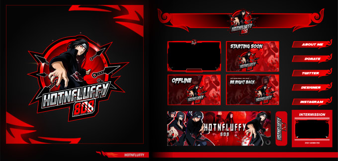 Gig Preview - Design animated or static twitch overlay and stream package