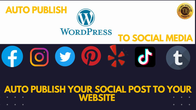 Gig Preview - Do wordpress posting to automatically share your social media platform