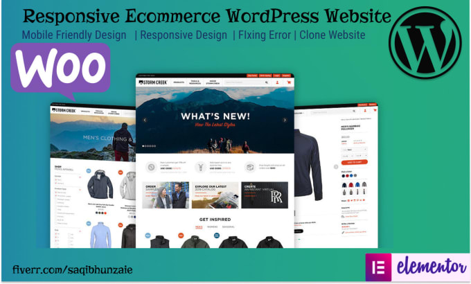 Gig Preview - Create responsive wordpress ecommerce store