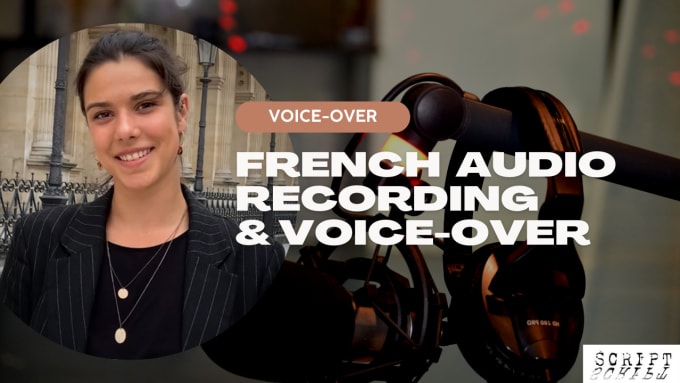 Gig Preview - Record a professional french female voice over