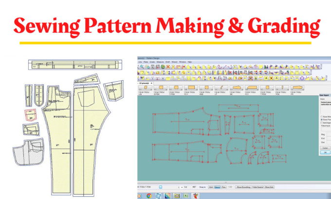 Gig Preview - Do sewing pattern making and grading for clothing designs