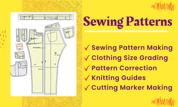 Gig Preview - Do professional sewing pattern making and size grading with ggt