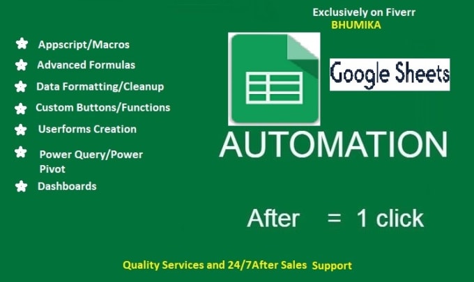 Gig Preview - Automate your google sheets with appsscript and macros