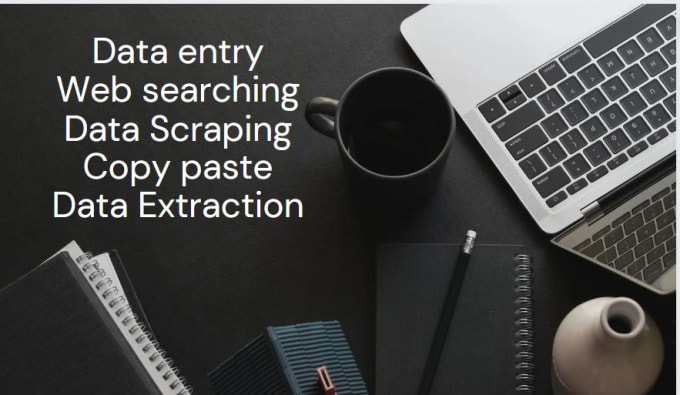 Gig Preview - Do data entry, web searching, data scraping, data extraction