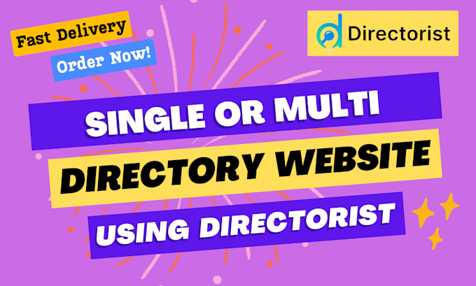 Gig Preview - Build single or multi directory website using directorist