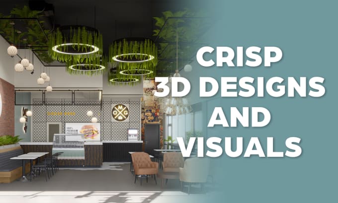 Gig Preview - Expertly design your store, office, restaurant in 3d